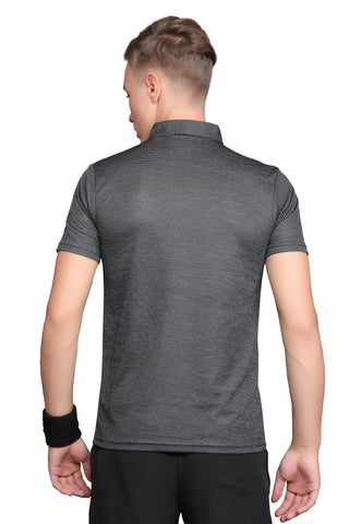 Men's Polo Collar Solid T-Shirt