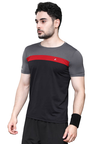 Men's Striped T-Shirt Round Neck