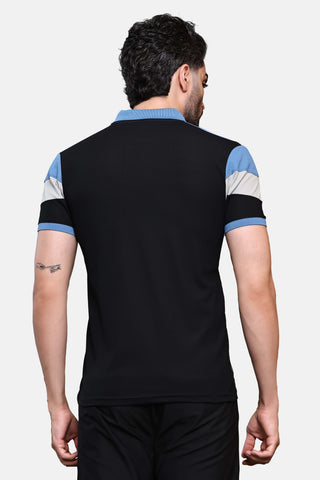 Mens Activewear Collared T shirt