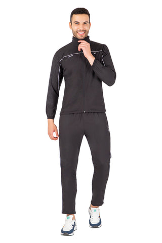 Men's Solid Zipper Tracksuit