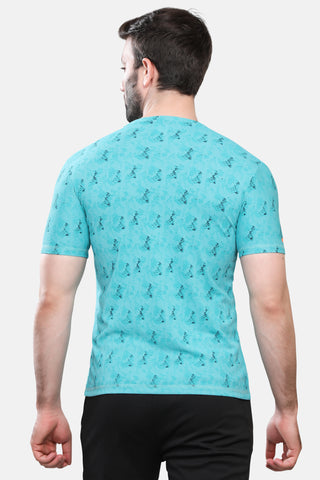 Mens Round Neck Half Sleeves Activewear T shirt