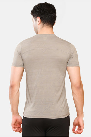 Mens Round Neck Activewear Half Sleeves T Shirt