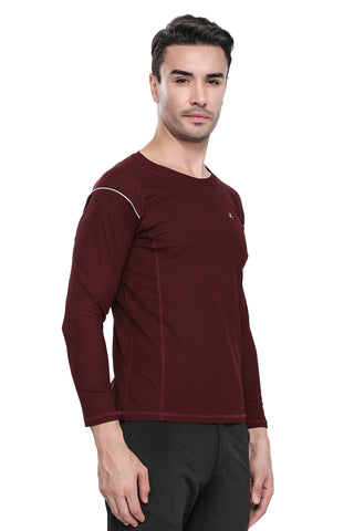 Mens Full Sleeve Crew Neck Smart Fit T-Shirt