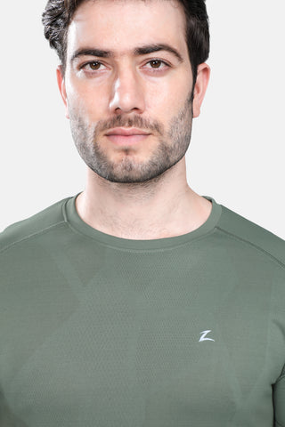 Mens Activewear Honeycomb Fabric Tshirt