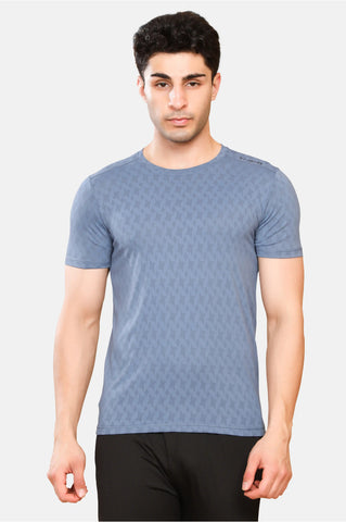 Mens Round Neck Activewear Half Sleeves T Shirt