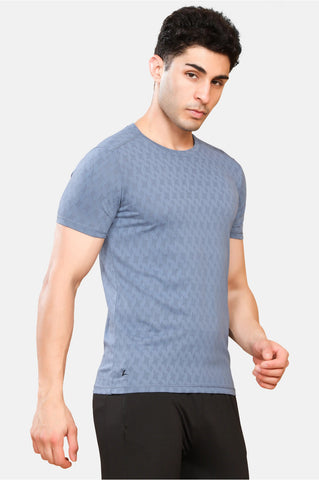 Mens Round Neck Activewear Half Sleeves T Shirt