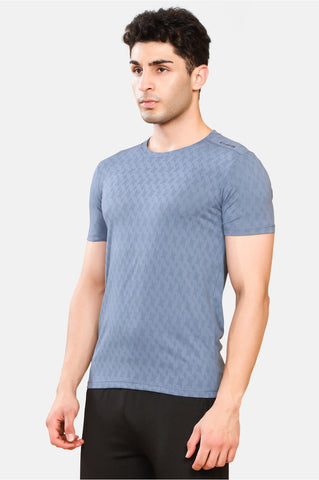 Mens Round Neck Activewear Half Sleeves T Shirt