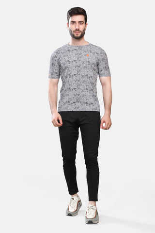 Mens Round Neck Half Sleeves Activewear T shirt