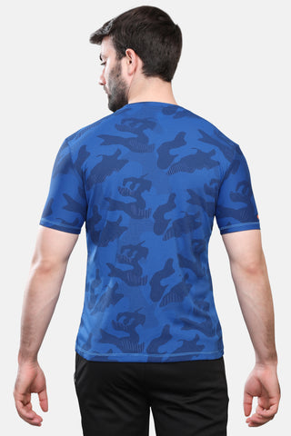 Mens Round Neck Half Sleeves Activewear T shirt