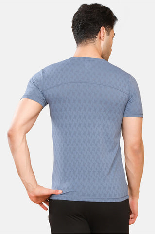 Mens Round Neck Activewear Half Sleeves T Shirt