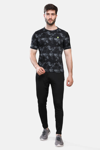 Mens Round Neck Half Sleeves Activewear T shirt
