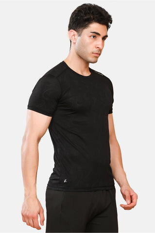 Mens Round Neck Activewear Half Sleeves T Shirt