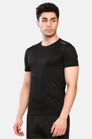 Mens Round Neck Activewear Half Sleeves T Shirt