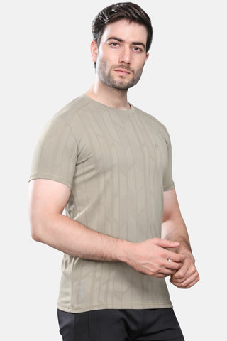 Mens Activewear Honeycomb Fabric Tshirt