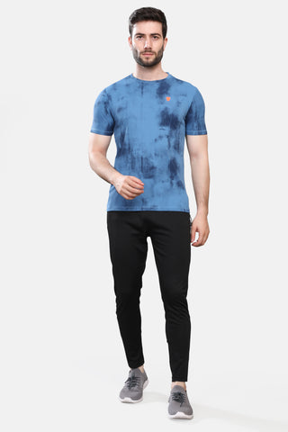 Mens Round Neck Half Sleeves Activewear T shirt