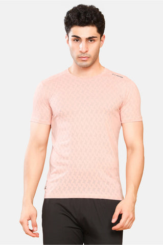Mens Round Neck Activewear Half Sleeves T Shirt