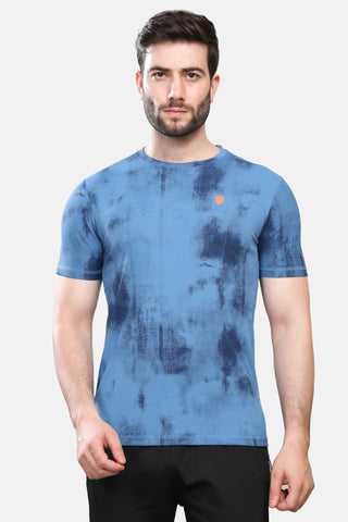 Mens Round Neck Half Sleeves Activewear T shirt