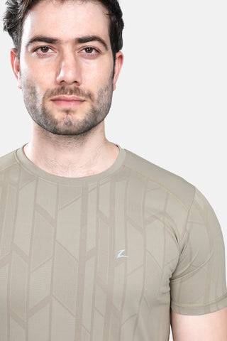 Mens Activewear Honeycomb Fabric Tshirt