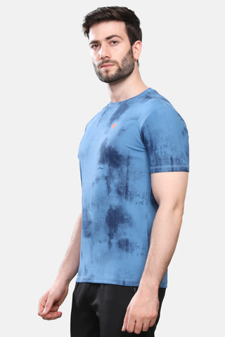 Mens Round Neck Half Sleeves Activewear T shirt
