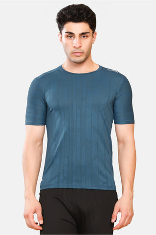 Mens Round Neck Activewear Half Sleeves T Shirt