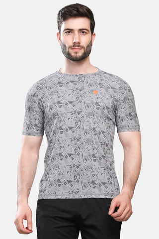 Mens Round Neck Half Sleeves Activewear T shirt