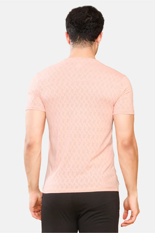 Mens Round Neck Activewear Half Sleeves T Shirt