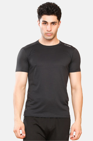 Mens Round Neck Activewear Half Sleeves T Shirt