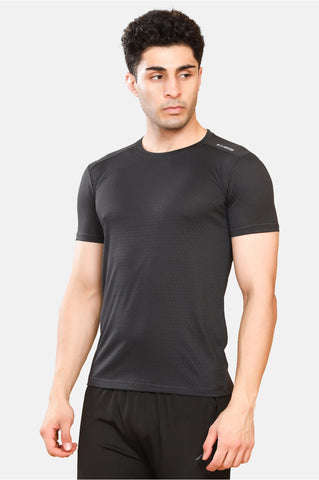 Mens Round Neck Activewear Half Sleeves T Shirt