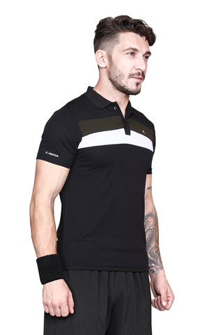 Men's Striped Polo T-Shirt