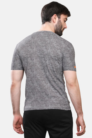 Mens Round Neck Half Sleeves Activewear T shirt