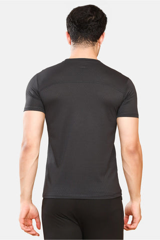 Mens Round Neck Activewear Half Sleeves T Shirt
