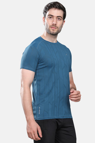Mens Activewear Honeycomb Fabric Tshirt