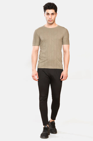 Mens Round Neck Activewear Half Sleeves T Shirt
