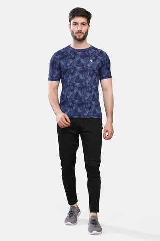 Mens Round Neck Half Sleeves Activewear T shirt