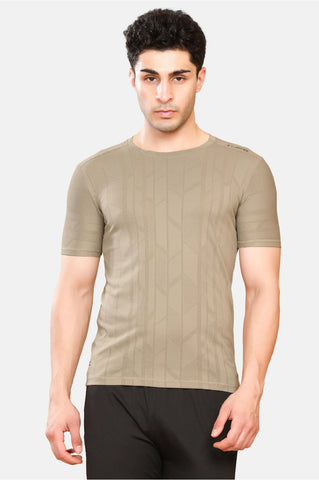 Mens Round Neck Activewear Half Sleeves T Shirt