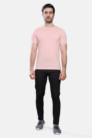 Mens Activewear Honeycomb Fabric Tshirt
