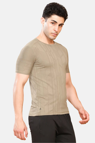 Mens Round Neck Activewear Half Sleeves T Shirt
