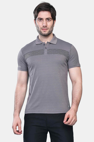 Mens Activewear Collared T shirt