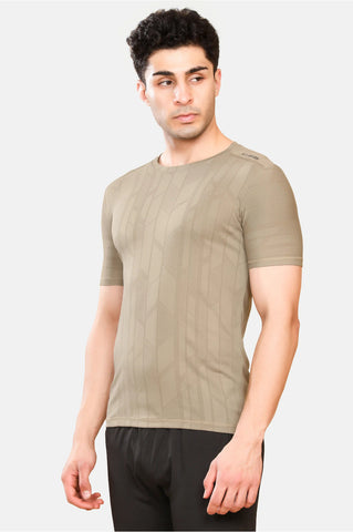 Mens Round Neck Activewear Half Sleeves T Shirt