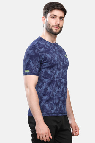 Mens Round Neck Half Sleeves Activewear T shirt