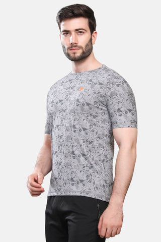 Mens Round Neck Half Sleeves Activewear T shirt