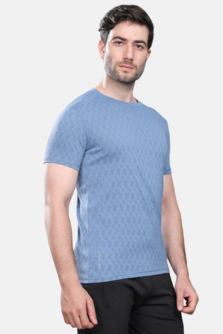 Mens Activewear Honeycomb Fabric Tshirt