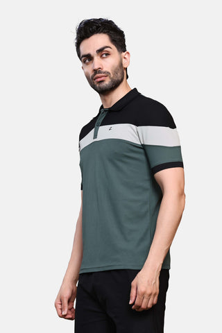 Mens Activewear Collared T shirt