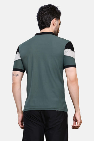 Mens Activewear Collared T shirt