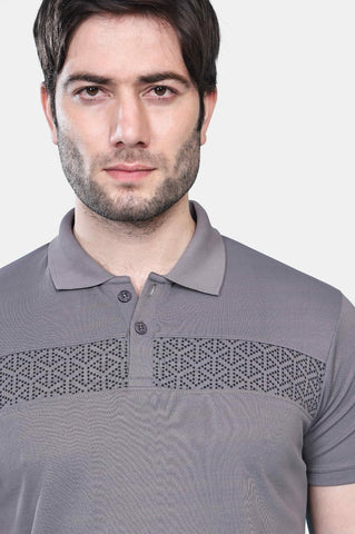 Mens Activewear Collared T shirt