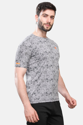 Mens Round Neck Half Sleeves Activewear T shirt