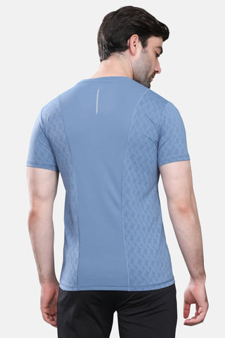 Mens Activewear Honeycomb Fabric Tshirt