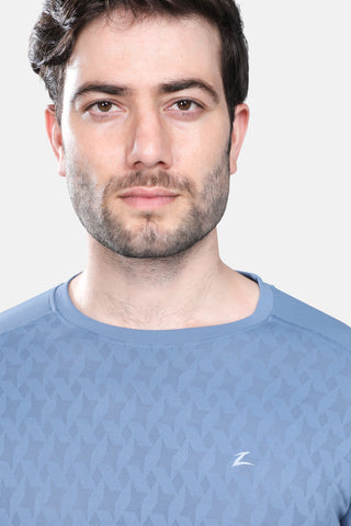 Mens Activewear Honeycomb Fabric Tshirt