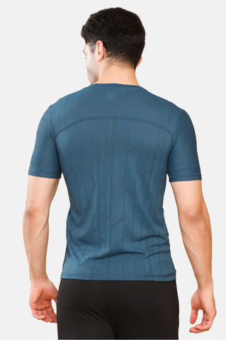 Mens Round Neck Activewear Half Sleeves T Shirt
