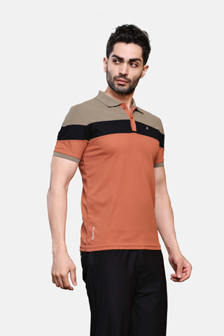 Mens Activewear Collared T shirt